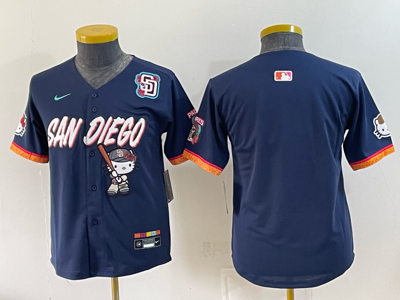 Youth San Diego Padres blank blue Nike 2026 MLB Jersey 0831008->youth mlb jersey->Youth Jersey